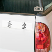 Blijf Kalm en Polsstokhoogspringen Bumpersticker (Op Truck)