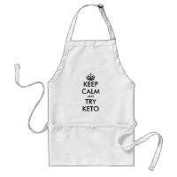 Blijf kalm en probeer keto dieet grappig BBQ schor