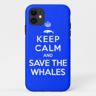 Blijf kalm en red de walvissen Case-Mate iPhone case