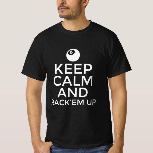 Blijf kalm en rek ze op t-shirt (Voorkant)
