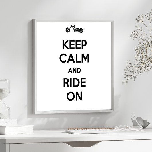 BLIJF KALM EN RIJD DOOR POSTER