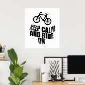 Blijf kalm en rijd door poster (Thuiskantoor)