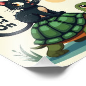 Blijf kalm en rijd verder foto afdruk (Hoek)