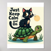 Blijf kalm en rijd verder poster (Voorkant)