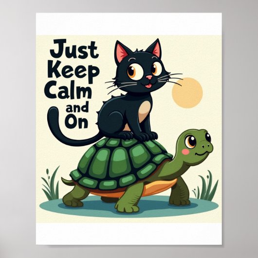 Blijf kalm en rijd verder poster (Voorkant)