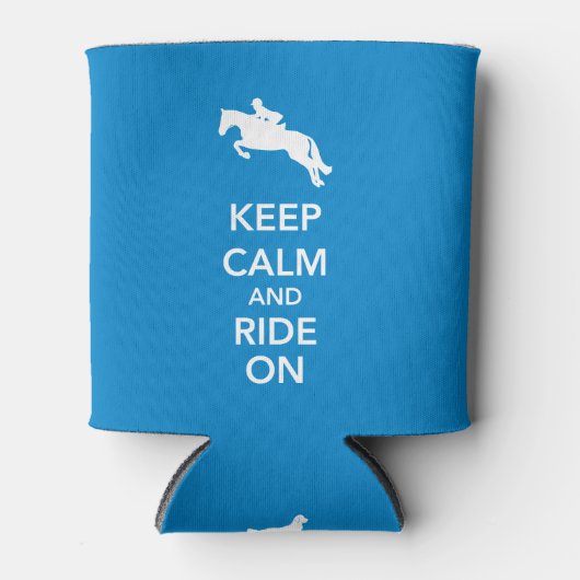 Blijf kalm en rijden op jager jumper blikjeskoeler (Voorkant)