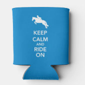 Blijf kalm en rijden op jager jumper blikjeskoeler (Achterkant)