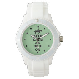 Blijf kalm en rijden op paard horloge