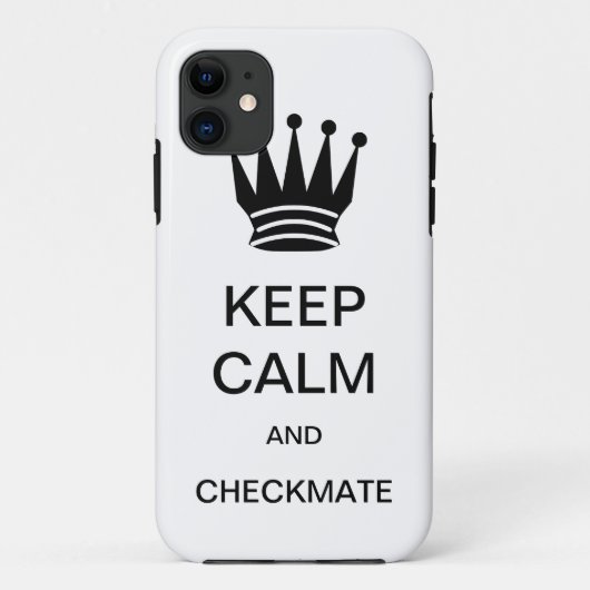 BLIJF KALM EN SCHAAK MAT CaseMate iPhone 5 Hoesje (Achterkant)