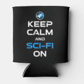 Blijf kalm en sci-fi aan blikjeskoeler (Voorkant)