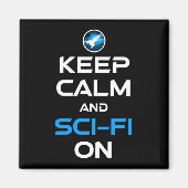 Blijf kalm en sci-fi aan magneet (Voorkant)