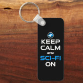 Blijf kalm en sci-fi aan sleutelhanger (Voorkant)