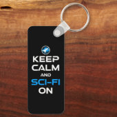 Blijf kalm en sci-fi aan sleutelhanger (Achterkant)