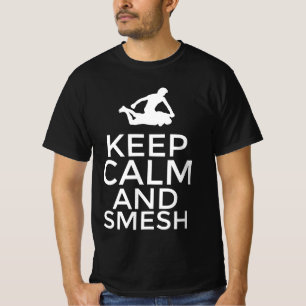 Blijf kalm en smesh t-shirt