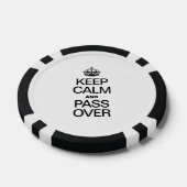 BLIJF KALM EN SNEU VERTREKKEN POKER CHIPS (Enkel)