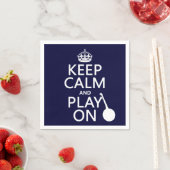 Blijf kalm en speel aan (Banjo) (elke achtergrondk Servetten (Insitu)