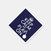 Blijf kalm en speel aan (Banjo) (elke achtergrondk Servetten (Hoek)