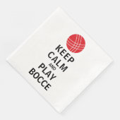 Blijf kalm en speel Bocce Servet (Hoek)