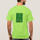 Blijf kalm en speel Bocce T-shirt (Achterkant)