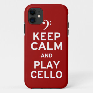 Blijf kalm en speel cello Case-Mate iPhone case
