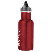 Blijf kalm en speel cello waterfles  (Rechts)