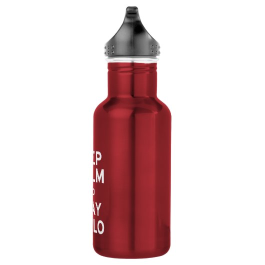 Blijf kalm en speel cello waterfles  (Rechts)