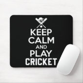 Blijf Kalm En Speel Cricket 2 Muismat (Met muis)