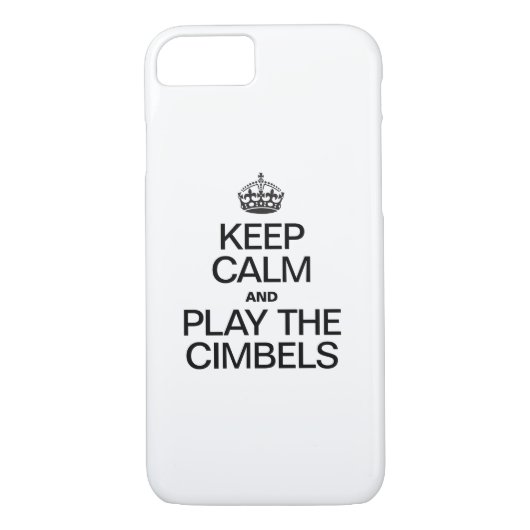 BLIJF KALM EN SPEEL DE CIMBELS Case-Mate iPhone CASE (Achterkant)