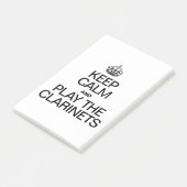 BLIJF KALM EN SPEEL DE KLARINETTEN POST-IT® NOTES (Schuin)