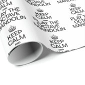 Blijf Kalm en Speel de Octavemandoline Cadeaupapier (Rol Hoek)