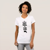 Blijf kalm en speel Dead T-Shirt met geit (Voorkant volledig)