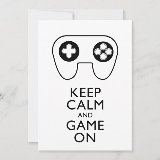 BLIJF KALM EN SPEEL DOOR - Game pad (Voorkant)