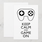 BLIJF KALM EN SPEEL DOOR - Game pad (Voorkant / Achterkant)