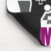 Blijf kalm en speel games muismat (Hoek)