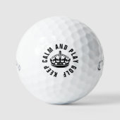 Blijf kalm en speel golf 3-pak Callaway golfballen (Voorkant)