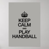 BLIJF KALM EN SPEEL HANDBAL POSTER (Voorkant)