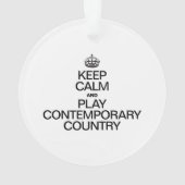 BLIJF KALM EN SPEEL HEDENDAAGS LAND ORNAMENT (achterkant)