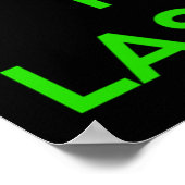 BLIJF KALM EN SPEEL LASER TAG POSTER (Hoek)