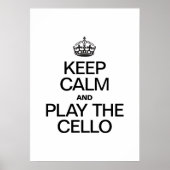 BLIJF KALM EN SPEEL OP DE CELLO POSTER (Voorkant)