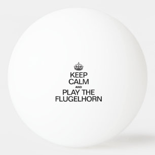 BLIJF KALM EN SPEEL OP DE FLUGELHORN PINGPONGBAL