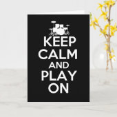 Blijf kalm en speel op (drums) kaart (Gele Bloem)
