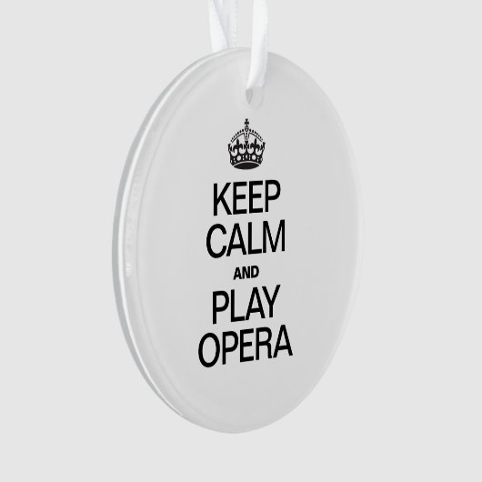 BLIJF KALM EN SPEEL OPERA ORNAMENT (voorkant)
