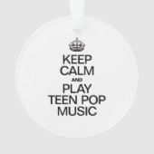 BLIJF KALM EN SPEEL TEEN POPMUSIC ORNAMENT (achterkant)