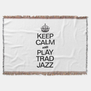BLIJF KALM EN SPEEL TRAD JAZZ DEKEN