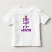 Blijf kalm en speel Webkinz Kinder Shirts (Voorkant)
