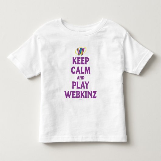 Blijf kalm en speel Webkinz Kinder Shirts (Voorkant)