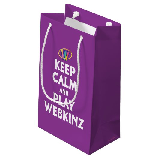 Blijf kalm en speel Webkinz Klein Cadeauzakje (Achterkant Gekanteld)