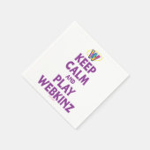 Blijf kalm en speel Webkinz Servetten (Hoek)