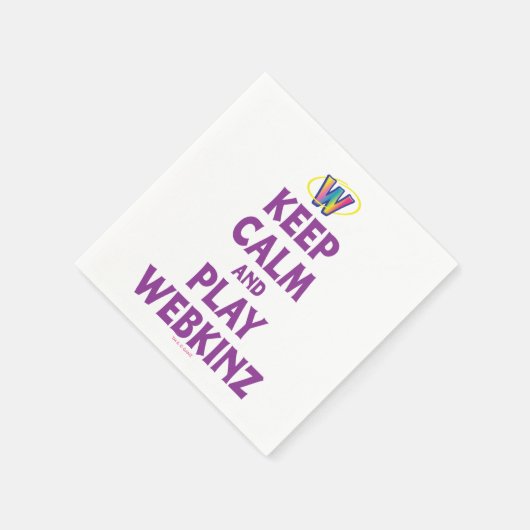 Blijf kalm en speel Webkinz Servetten (Hoek)