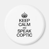 BLIJF KALM EN SPREEK KOPTISCH MAGNEET (Voorkant)